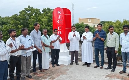 St.Joseph's College, Unnat Bharat Abhiyan (UBA) and along with the rural community of Yagapudayanpatti was jointly organised the inaugural ceremony of Installation of Vertical Axis Wind Turbine