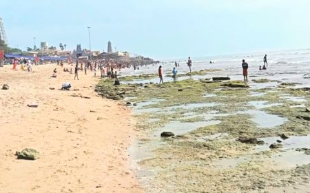 திருச்செந்தூரில் திடீரென உள்வாங்கிய கடல்