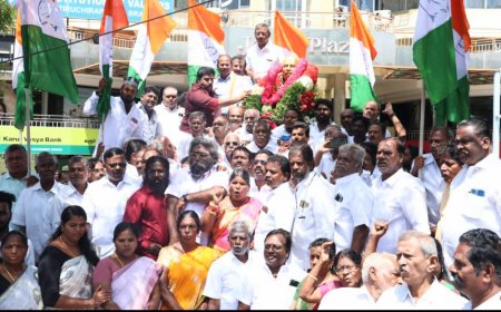 13-ஆம் ஆண்டு நினைவு நாள் : எல்.அடைக்கலராஜ் சிலைக்கு காங்கிரசார் மரியாதை : ஜோசப் லூயிஸ் அடைக்கலராஜ் தலைமையில் நிர்வாகிகள் பங்கேற்பு