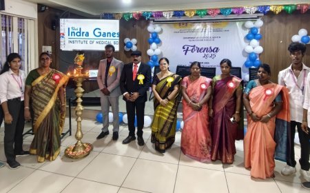 இந்திரா கணேசன் கலை மற்றும் அறிவியல் கல்லூரி  தடய அறிவியல் துறை சார்பில்  சங்கக் கூட்டம்