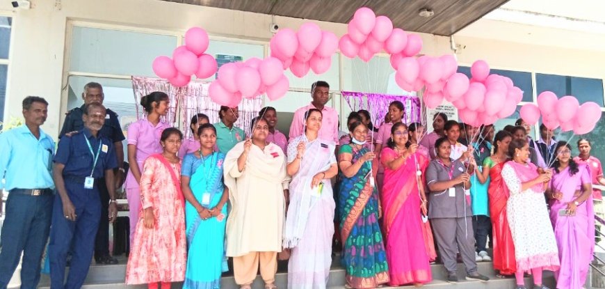 ஹர்ஷமித்ரா மருத்துவமனையில் “பிங்க் அக்டோபர்” மார்பகப் புற்றுநோய் விழிப்புணர்வு நிகழ்ச்சி : "3 grams at 999" பரிசோதனைப் பாக்கேஜ் அறிமுகம்
