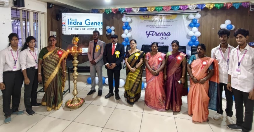 இந்திரா கணேசன் கலை மற்றும் அறிவியல் கல்லூரி  தடய அறிவியல் துறை சார்பில்  சங்கக் கூட்டம்