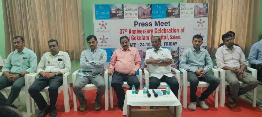 சேலம் மற்றும் சுற்றுவட்டார மாவட்டங்களில் நவீன மருத்துவத்தின் முன்னோடியாக திகழும் ஸ்ரீ கோகுலம் மருத்துவமனை  37 ஆண்டுகள் பூர்த்தியாகி 38 ஆம் ஆண்டில் அடியெடுத்து வைக்கின்றது