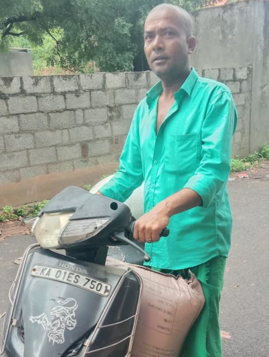 திருச்சியில் 1,800 கிலோ ரேஷன் அரிசியை கடத்திய நபர் கைது : இருசக்கர வாகனம் பறிமுதல்