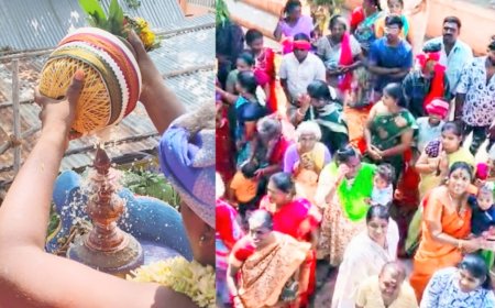 திருச்சி கீழசிந்தாமணி ஓடத்துறை பவளமலை மகா மாரியம்மன் கோவில் கும்பாபிஷேகம் : ஏராளமான பக்தர்கள் சாமி தரிசனம்