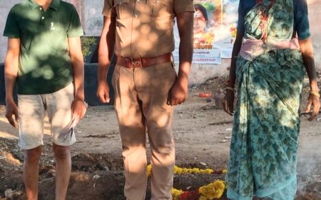 ஆதரவற்ற முதியவர் சிகிச்சை பலனின்றி மரணம் : காவலருடன் இணைந்து நல்லடக்கம் செய்த சமூக செயற்பாட்டாளர்