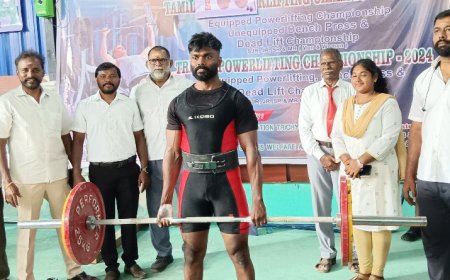 அமைச்சர் கே.என்.நேரு பிறந்தநாளை முன்னிட்டு மாநில அளவிலான பவர் லிப்டிங் போட்டி