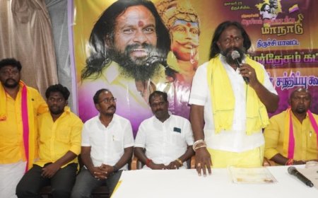 வீர முத்தரையர் முன்னேற்ற சங்க மாநில அமைப்பாளராக கள்ளிக்குடி ராஜேந்திரன் நியமனம் : தமிழர் தேசம் கட்சி ஆலோசனைக் கூட்டத்தில் கே கே செல்வகுமார் அறிவிப்பு