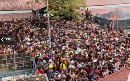 கட்டுக்கடங்கா கூட்டம் திணறுகிறது சபரிமலை : கூட்ட நெரிசலில் சிக்கி ஒரு பக்தர் உயிரிழப்பு என தகவல் : மத்திய ரிசர்வ் படை சபரிமலை விரைகிறது