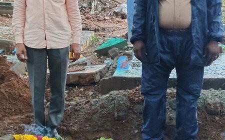 பெயர் விலாசம் தெரியாத முதியவர் சிகிச்சை பலனின்றி மரணம் : காவலருடன் இணைந்து நல்லடக்கம் செய்த சமூக செயற்பாட்டாளர்
