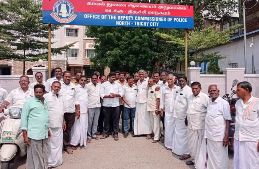 அதிமுக கவுன்சிலர் அரவிந்தன் தலைமையில் கோட்டை காவல் நிலையத்தை முற்றுகையிட்டதால் பரபரப்பு