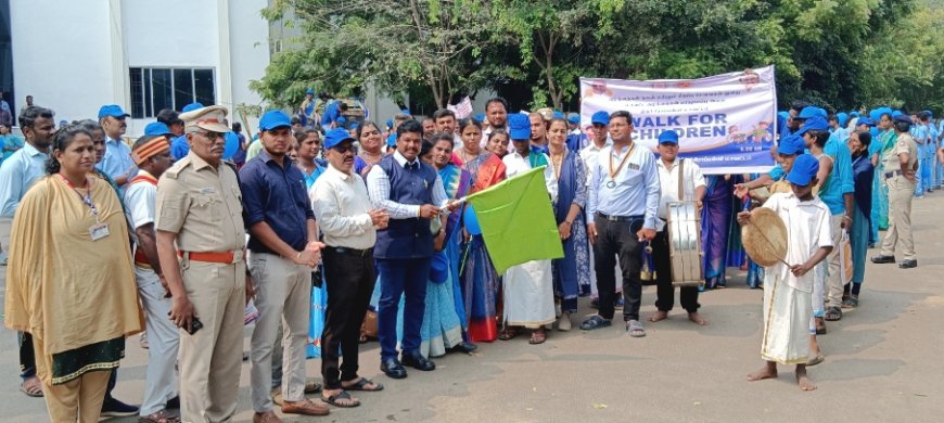 குழந்தைகளுக்கான நடை என்ற பெயரில் விழிப்புணர்வு பேரணி மற்றும் கையெழுத்து இயக்கம்