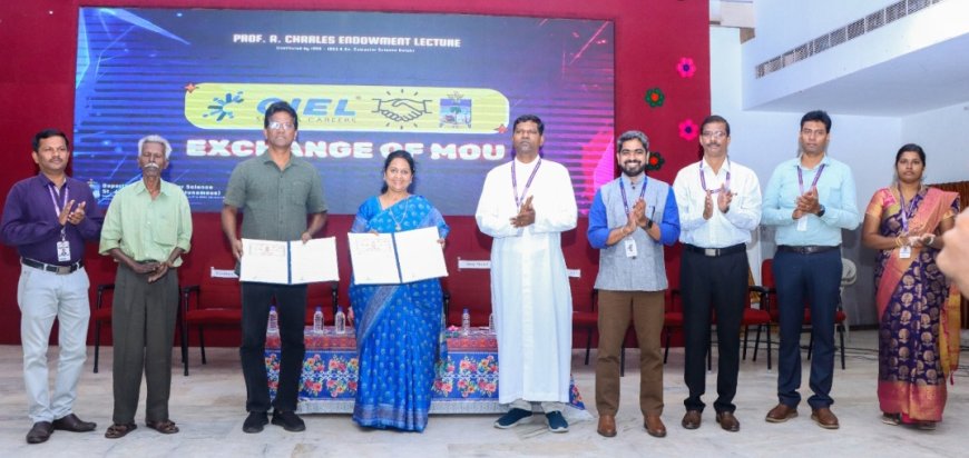 திருச்சி செயின்ட் ஜோசப் கல்லூரியில் சிஐஇஎல் எச்.ஆர் உடன் புரிந்துணர்வு ஒப்பந்தம்