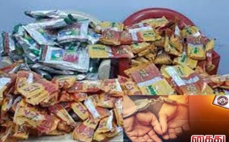 திருச்சி எடமலைப்பட்டி புதூர், பாலக்கரையில் குட்கா, புகையிலை  விற்ற வியாபாரி உள்பட 2 பேர் அதிரடி கைது