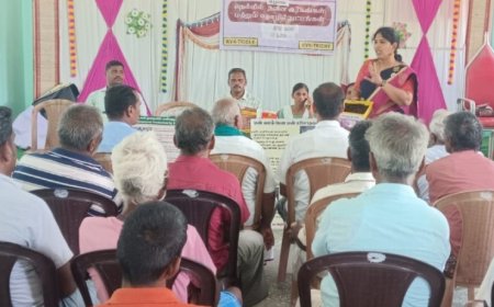 திருச்சி சிறுகமணி வேளாண்மை அறிவியல் நிலையம் மூலம் மண் வளம் பாதுகாப்பு இயக்கம் பற்றிய விழிப்புணர்வு