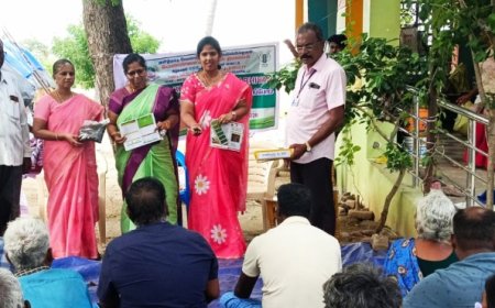 திருச்சி சிறுகமணி வேளாண்மை அறிவியல் நிலையம் மூலம் மண் வளம் பாதுகாப்பு இயக்கம் பற்றிய விழிப்புணர்வு