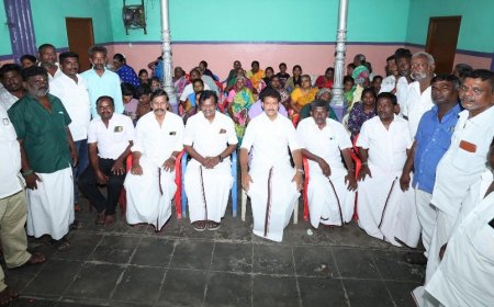 அ.தி.மு.க.விலிருந்து  100க்கும் மேற்பட்டோர் அன்பில் மகேஷ் முன்னிலையில் தி.மு.க.வில் இணைந்தனர்