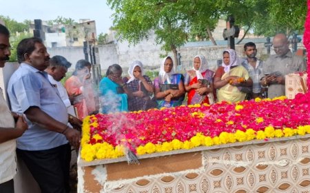 திருச்சியில் கிரம்மர் சாண்டகிரன் பவுண்டேஷன் முன்னாள் தலைவர் ரெவரண்ட் தர்மராஜ்  11 ஆம் ஆண்டு நினைவு தினம் : மாணவ மாணவிகளுக்கு கல்வித் தொகை வழங்கல்