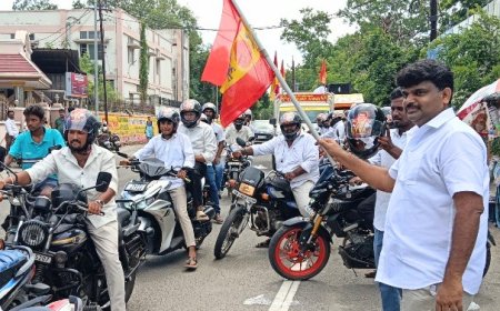 முதலமைச்சர் ஜோஸப் விஜய் பிறந்தநாள் திருச்சியில் இருந்து வேளாங்கண்ணிக்கு அன்னை அ. ஸ்டான்லி வினோத் தலைமையில் இருசக்கர வாகன பேரணி :  மாணவிகளுக்கு நலத்திட்ட உதவிகள் மற்றும் வழி நெடுகிலும் அன்னதானம்