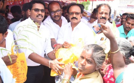 முதலமைச்சர் ஜோசப் விஜய்  பிறந்த நாளை முன்னிட்டு ஆர். கே. ராஜா ஏற்பாட்டில் நலத்திட்ட உதவிகள் : துணை சபாநாயகர் ரவிசங்கர் வழங்கினார்