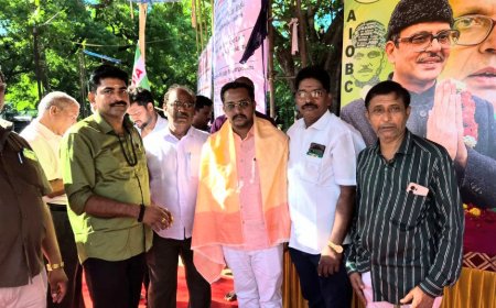 முன்னாள் பிரதமர் மண்டல் கமிஷன் தலைவர் வி பி சிங் அவர்களின் 95 ஆம் பிறந்தநாள் விழா : பொன்மலை பணிமனை கோட்டம் சார்பாக கொண்டாட்டம்
