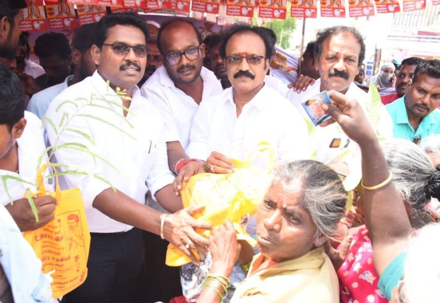 முதலமைச்சர் ஜோசப் விஜய்  பிறந்த நாளை முன்னிட்டு ஆர். கே. ராஜா ஏற்பாட்டில் நலத்திட்ட உதவிகள் : துணை சபாநாயகர் ரவிசங்கர் வழங்கினார்