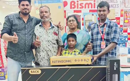 திருச்சி பீமநகர் பிஸ்மி எலக்ட்ரானிக்ஸ் அண்ட் அப்ளையன்ஸ் நிறுவனத்தில் அனைத்து பொருட்களுக்கும் வேறு எங்கும் கிடைக்காத விலையில் ஆடி மாத சிறப்பு தள்ளுபடி : குறைந்த விலையில் காம்போ ஆஃபர் : உரிமையாளர் நிஜாமுதீன் தகவல்
