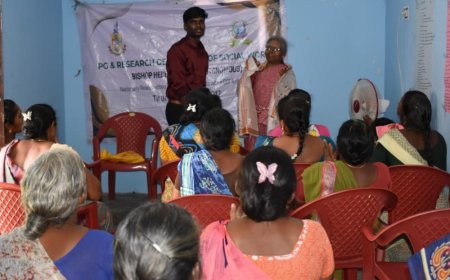 பிஷப் ஹீபர் கல்லூரியின்  சமூகப் பணித்துறை மற்றும் WE Trust அமைப்பு சார்பில் கன்னங்குடி கிராமத்தில் அசோலா சாகுபடி பயிற்சி முகாம்