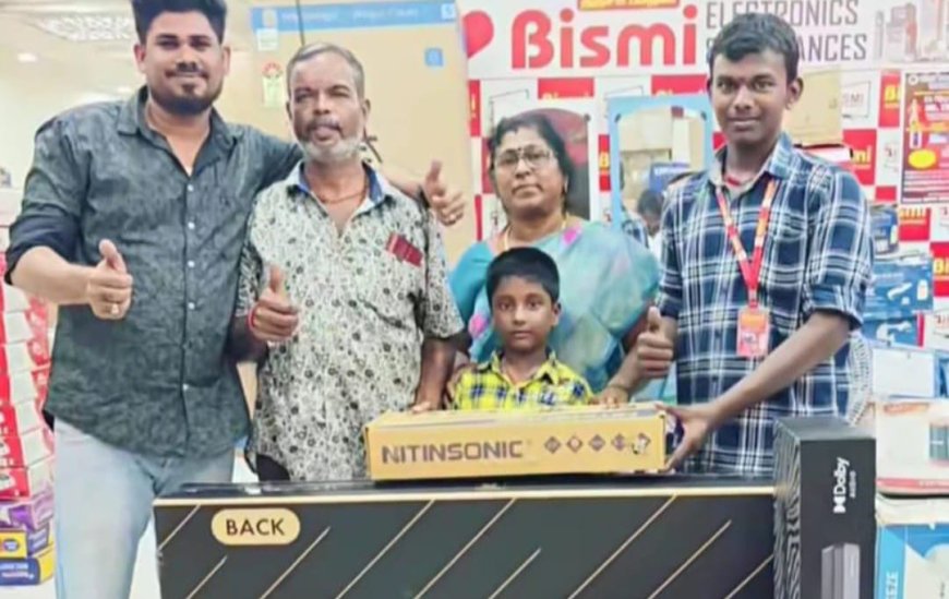 திருச்சி பீமநகர் பிஸ்மி எலக்ட்ரானிக்ஸ் அண்ட் அப்ளையன்ஸ் நிறுவனத்தில் அனைத்து பொருட்களுக்கும் வேறு எங்கும் கிடைக்காத விலையில் ஆடி மாத சிறப்பு தள்ளுபடி : குறைந்த விலையில் காம்போ ஆஃபர் : உரிமையாளர் நிஜாமுதீன் தகவல்