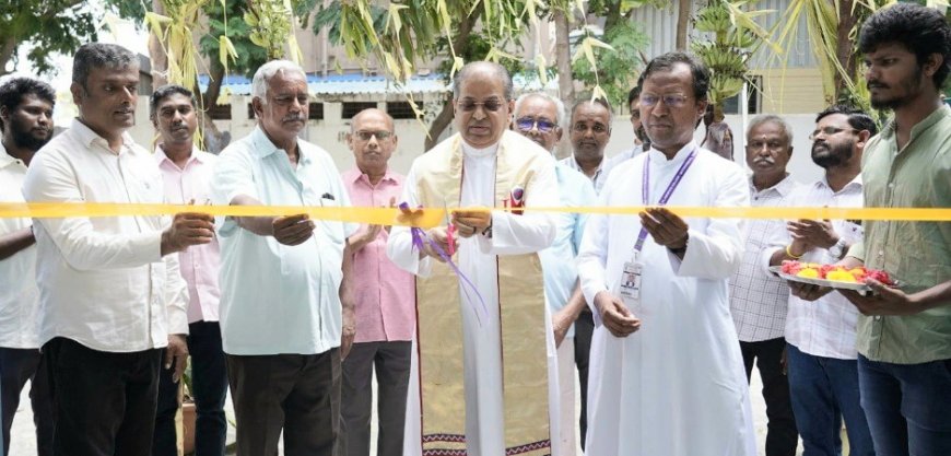 திருச்சி செயின்ட் ஜோசப் கல்லூரியைப் பசுமை வளாகமாக  மாற்றுவதில் முக்கிய மைல்கல் : கழிவுநீர் சுத்திகரிப்பு நிலையம் திறப்பு விழாவில் கல்லூரி அதிபர் பெருமிதம்