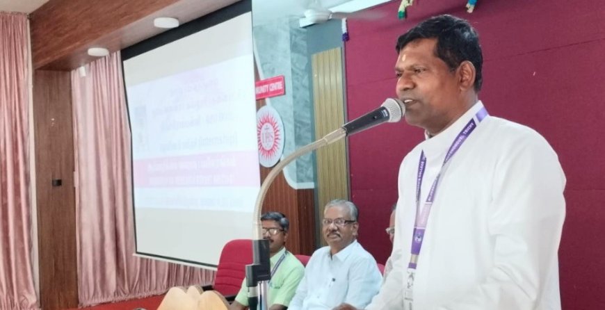 செயின்ட் ஜோசப் கல்லூரித் தமிழாய்வுத் துறையில் ஆய்வறிக்கை வரைவு பயிலரங்கம்