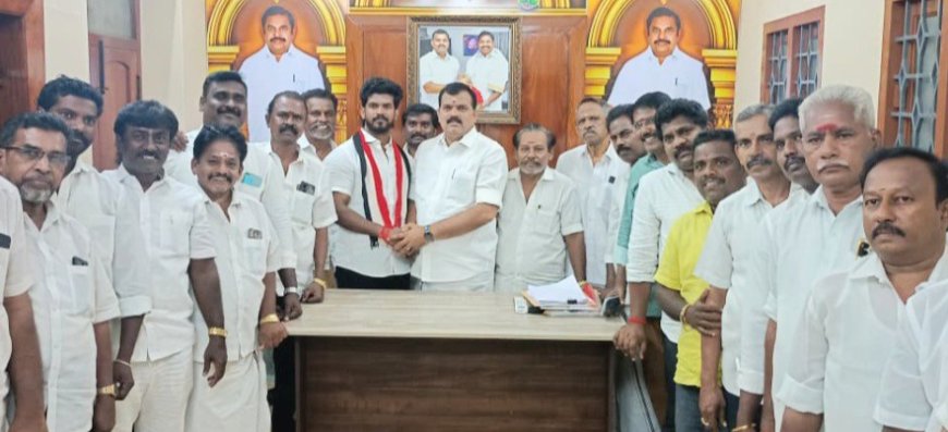 தவெக சென்ற மாவட்ட நிர்வாகியை தட்டித் தூக்கிய மாவட்ட செயலாளர் கார்த்திகேயன் : தவெகவினர் அதிர்ச்சி