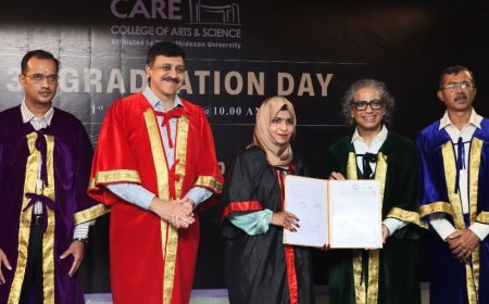 திருச்சி கேர் கலை மற்றும் அறிவியல் கல்லூரியில் 3வதுஆண்டு பட்டமளிப்பு விழா