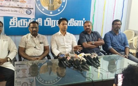 திருச்சியில் 6 நாட்கள் இந்திய எலும்பியல் சங்கம் சார்பில் எலும்பு மற்றும் மூட்டு ஆரோக்கியத்தை வலியுறுத்தி விழிப்புணர்வு நிகழ்ச்சி