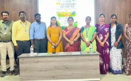 திருச்சி இந்திரா கணேசன் அறக்கட்டளை முன் தொழில் முனைவு மையம் சார்பில் “அக்ரி இன்னோவேஷன் & பூட் கேம்ப் 2026”