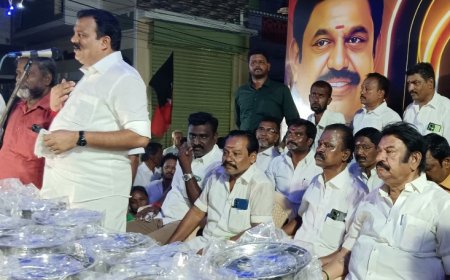 திருச்சி கிழக்குத் தொகுதி இடைத்தேர்தலில் மக்களுக்கு யார் நன்மை செய்வார்கள் என்பதை உணர்ந்து வாக்களிக்க வேண்டும் : மாநகர் மாவட்ட அதிமுக செயலாளர் கார்த்திகேயன் பேச்சு