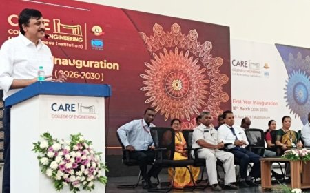 புதிய கனவுகளுடன் தொடங்கும் புதிய பயணம் : கேர் பொறியியல் கல்லூரியில் முதலாமாண்டு மாணவர் வரவேற்பு விழா