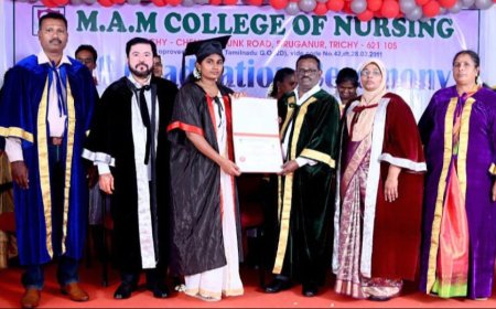 எம்.ஏ.எம். செவிலியர் கல்லூரியின் 10-ஆம் ஆண்டு பட்டமளிப்பு விழா