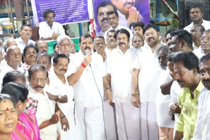 திருச்சி கிழக்குத் தொகுதி இடைத்தேர்தலில் மக்களுக்கு யார் நன்மை செய்வார்கள் என்பதை உணர்ந்து வாக்களிக்க வேண்டும் : மாநகர் மாவட்ட அதிமுக செயலாளர் கார்த்திகேயன் பேச்சு