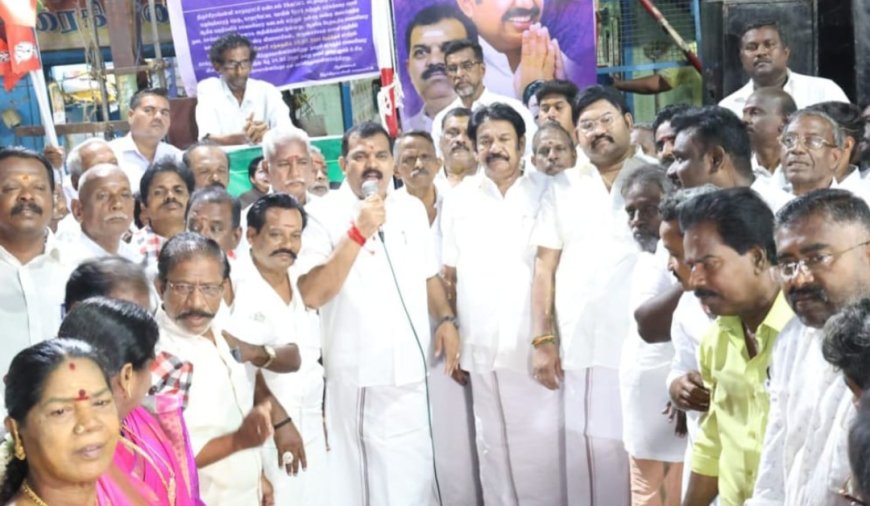 திருச்சி கிழக்குத் தொகுதி இடைத்தேர்தலில் மக்களுக்கு யார் நன்மை செய்வார்கள் என்பதை உணர்ந்து வாக்களிக்க வேண்டும் : மாநகர் மாவட்ட அதிமுக செயலாளர் கார்த்திகேயன் பேச்சு
