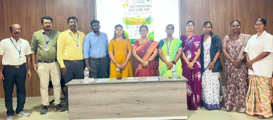 திருச்சி இந்திரா கணேசன் அறக்கட்டளை முன் தொழில் முனைவு மையம் சார்பில் “அக்ரி இன்னோவேஷன் & பூட் கேம்ப் 2026”