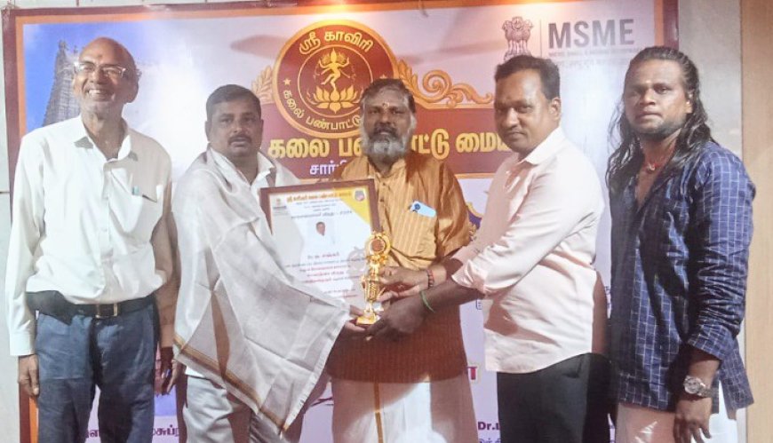 ஒயிட் ரோஸ் சமூக சேவை அமைப்பின் நிறுவனர் ப. சங்கருக்கு சேவை ரத்னா விருது