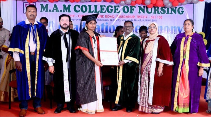 எம்.ஏ.எம். செவிலியர் கல்லூரியின் 10-ஆம் ஆண்டு பட்டமளிப்பு விழா