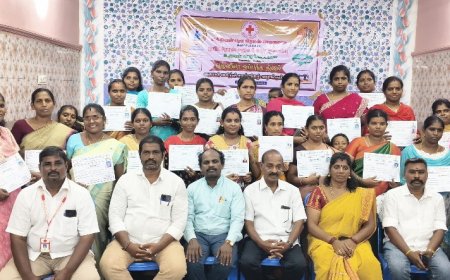 ஜெனிவா ஒப்பந்த தினம் மற்றும் தையல் பயிற்சி சான்றிதழ் வழங்கும் விழா