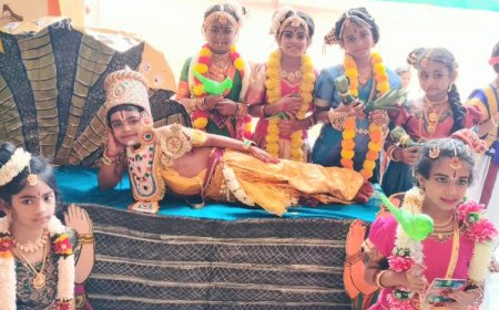 திருச்சி ரெட்டை வாய்க்கால் அமிர்த வித்யாலயம் பள்ளியில் கிருஷ்ண ஜெயந்தி விழா