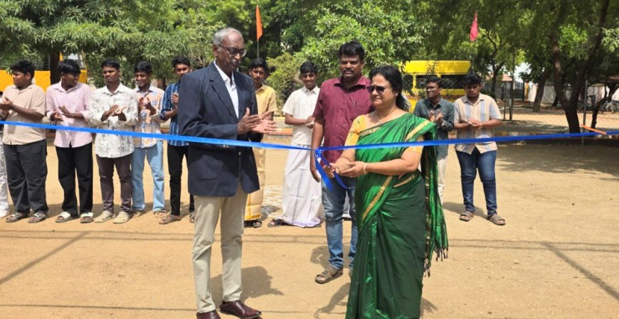 திருச்சி இரட்டை  வாய்க்கால் அமிர்த வித்யாலயம் பள்ளியில் கிரிக்கெட் அகாடமி துவக்க விழா