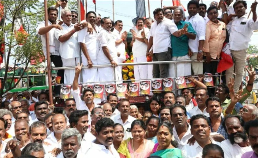 அண்ணாவின் 118வது பிறந்த நாளை முன்னிட்டு அதிமுக மாநகர் மாவட்ட செயலாளர் கார்த்திகேயன் தலைமையில் மாலை அணிவித்து மரியாதை : ஏராளமானோர் பங்கேற்பு